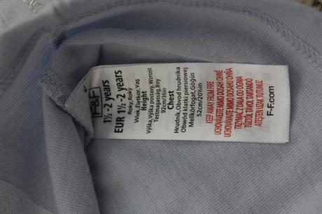 Nádherné málo nosené tričko, f&f,92