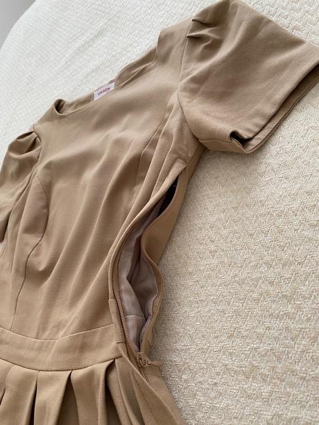 Béžové šaty, orsay,34 / 158 / xs