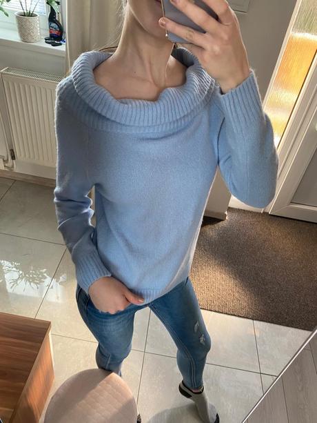 Modrý sveter, takko,xs