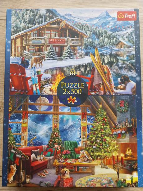 Puzzle 2x500 ks vianočné, 