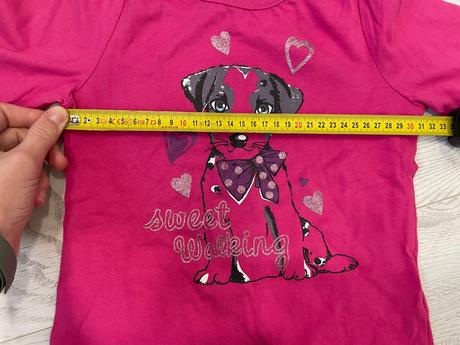 Ružové tričká 110/116, lupilu,110