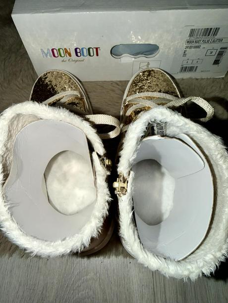 Moon boot original gold luxusne cizmy-snehule, 38