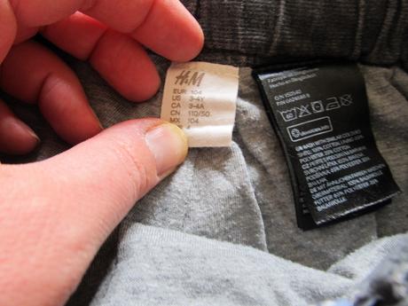 Mencestrove nohavice, h&m,104