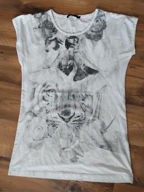 Predĺžené tričko tiger, l