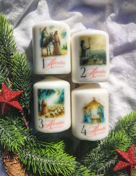 Biblické adventné sviečky,