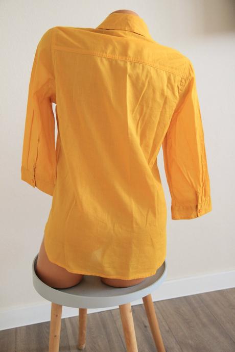 Bavlnená horčicová košeľa, s/m, s