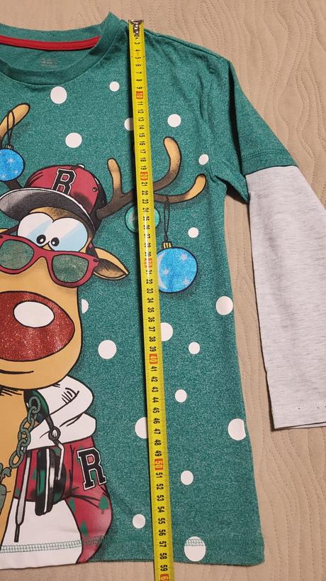 Vianočné tričko velk. 134/140, 134