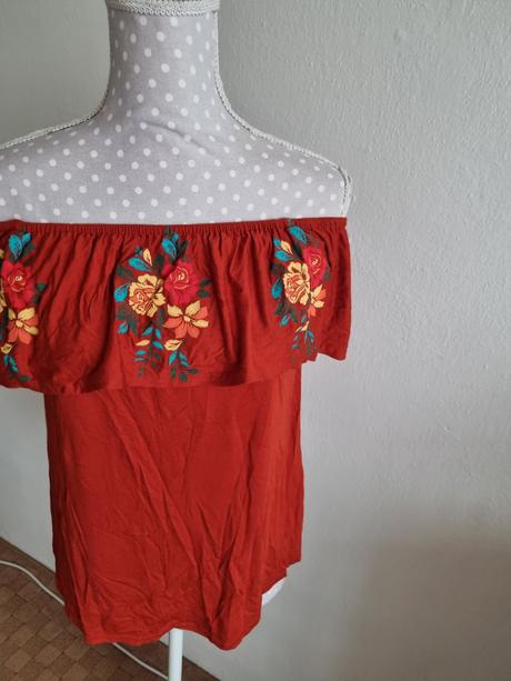 Červenohnedý elastický top atmosphere m, atmosphere,m