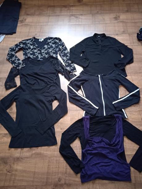 Čierne zvŕšky s dlhým rukávom, m