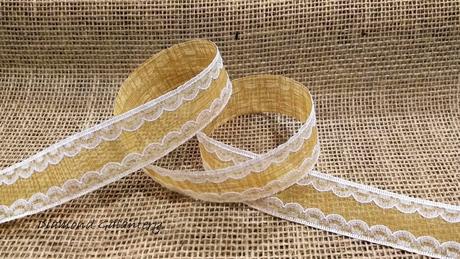 Ozdobná stuha 29 mm - natur,