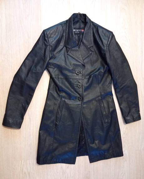 Dámsky kožený kabát, 38