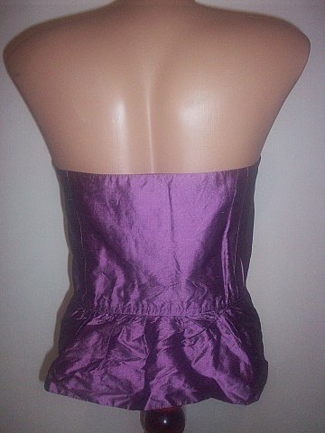 Fialový hodvábny korzet, 44