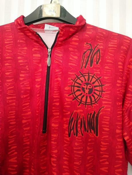 Pánske červené elastické športové tričko odlo, m/l, l