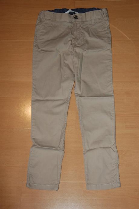 Béžové letné nohavice, h&m,128
