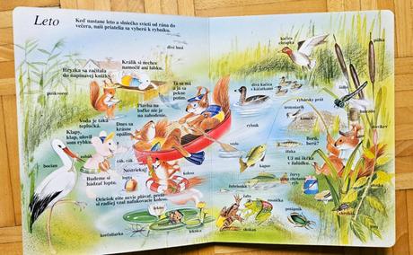 Detská kniha 's veveričkou do prírody', 