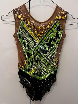 Gymnastický súťažný dres vel. cca 8-11 rokov, 140