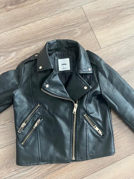 Kožená bunda pre dievča, sinsay,116