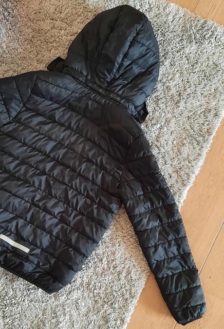 H&m čierna chlapčenská prechodná bunda, v.152, h&m,152