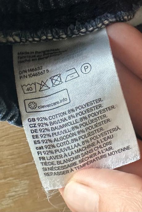 Kraťase pull-on, trojštvrťové riflové denim, 11-12, h&m,152