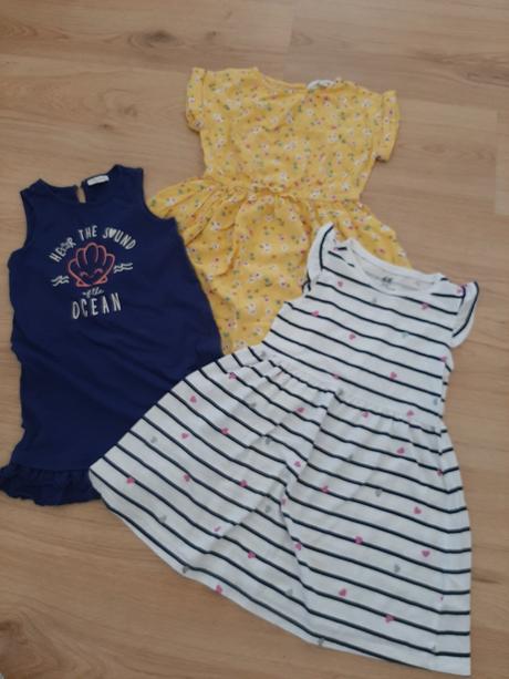 Letné šaticky 98/104, h&m,98