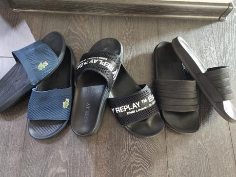 Pánske šľapky/žabky t.h.,replay,lacoste,velk.42, tommy hilfiger,42