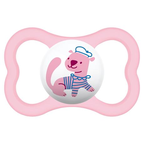 Mam 1074 silikónový cumlík air girl 2ks, 6m+, mam