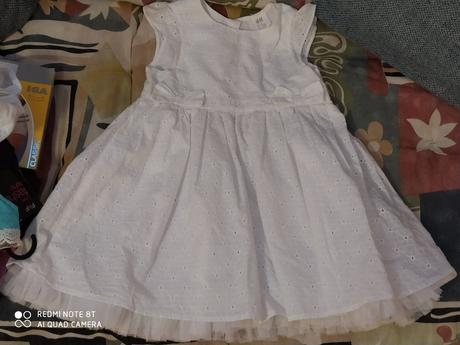 Šaty na krst, svadbu, oslavu, h&m,80