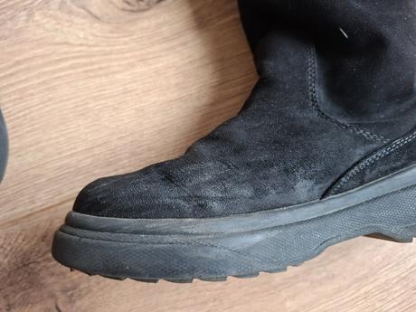 Členkové čižmy s kožušinkou, zara,36