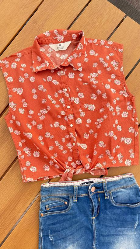 Blúzkový top 152cm, h&m,152