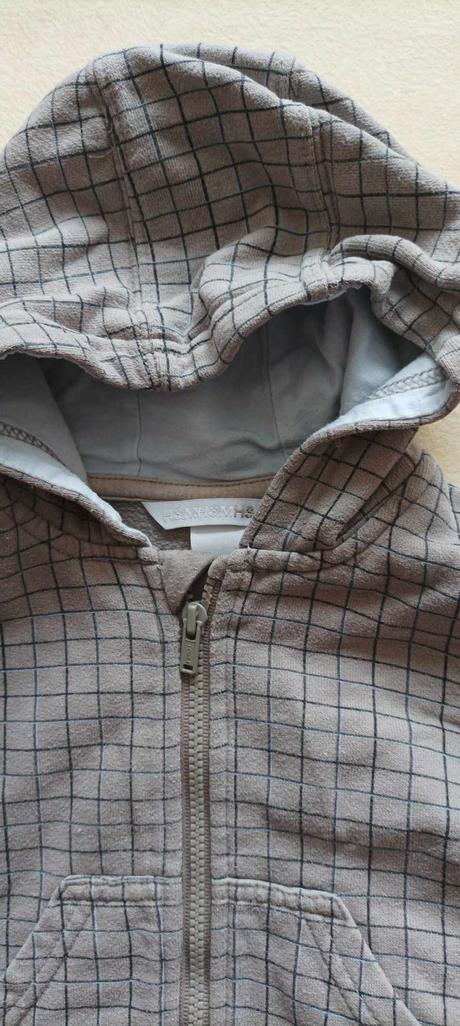 Karovaná mikina, h&m,62