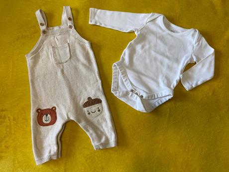 Set body plus nohavice/trakáče súprava 3-6mes., f&f,68