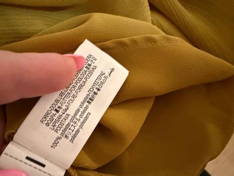 Luxusná šifónová blúzka zara - horčicová elegancia, zara,s