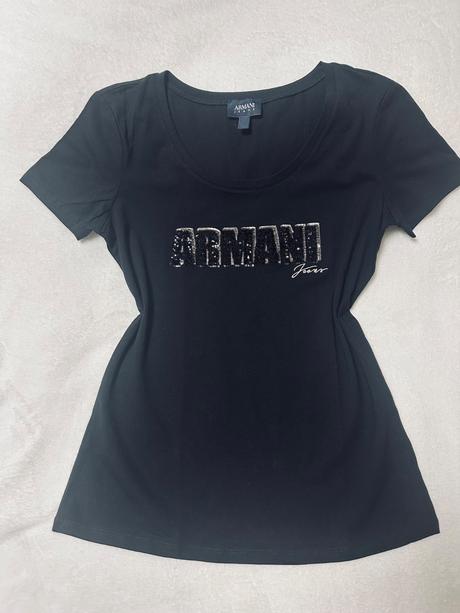 Čierne tričko zn. armani jeans originál, armani,m