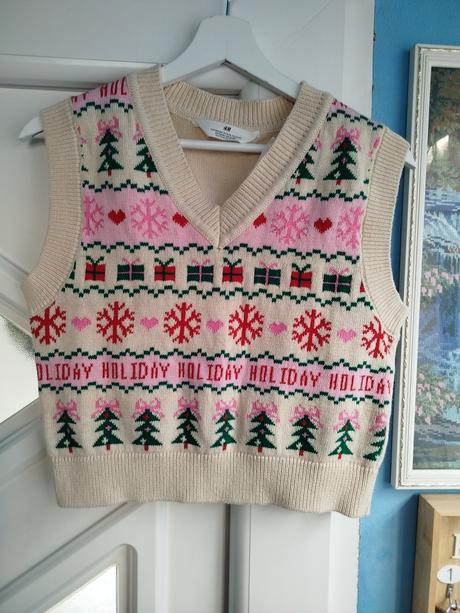 Vianočná vesta 158/164, h&m,158