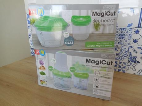 Livington magicut +2x zberná nádoba sklo-nový, 