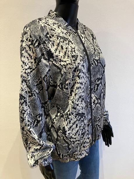 Dámska bombera bunda hadí vzor, xl