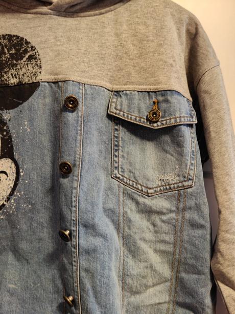 Desigual original mickey pecková štýlová mikina, desigual,164