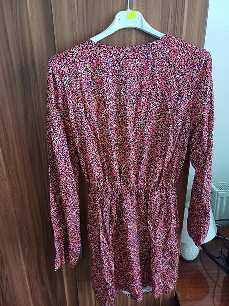 Farebné šaty s dlhým rukávom, h&m,m