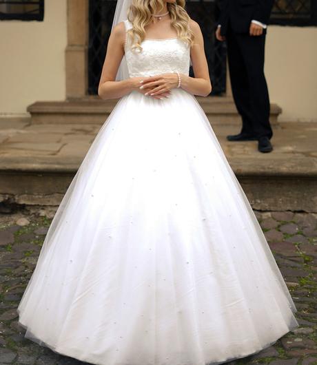 Svadobné šaty na výšku 173cm, s