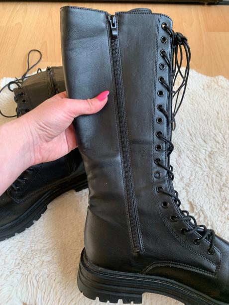 Dámske koženkové čižmy, 41