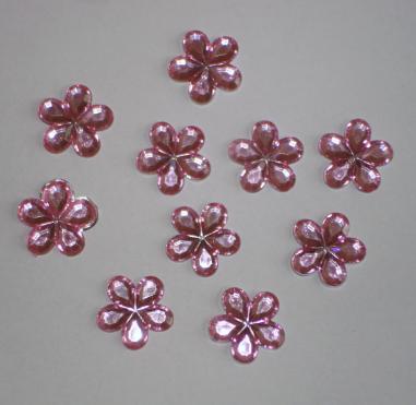 Dekoračné kvietky 15mm veľké / 10farieb, 