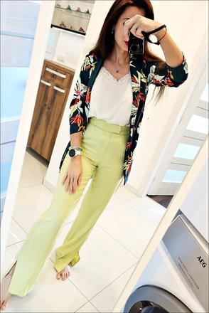 Letné široké nohavice, bershka,xs