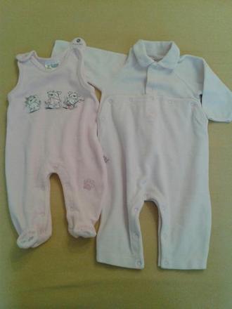 2x zamatové dupačky, 56