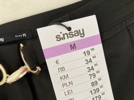 Široké nohavice - elegantné so sponou, sinsay,m