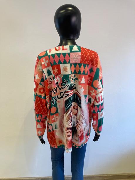 Dámske svetrové tričko so zimným motívom (uni), l / m / s / xl