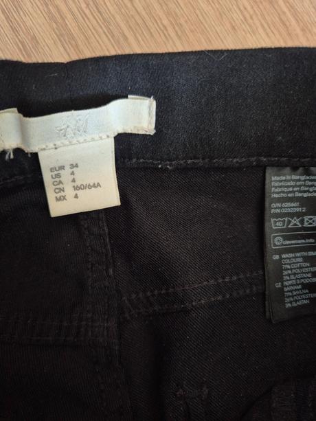 Jeginsy hm, h&m,xs