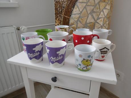 Šálky nové-nepoužívané, rozne,, 