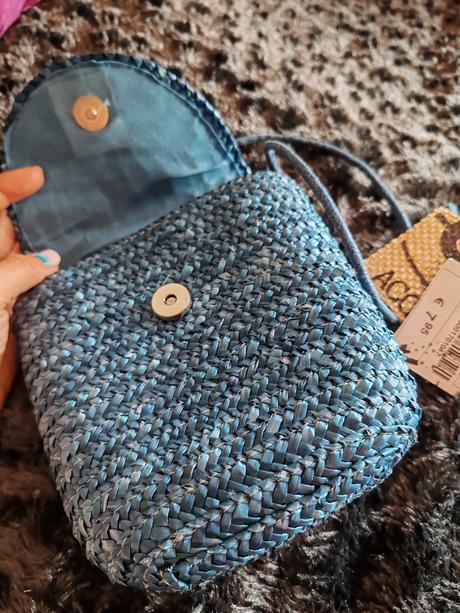 Slamena kabelka 18x17cm, 