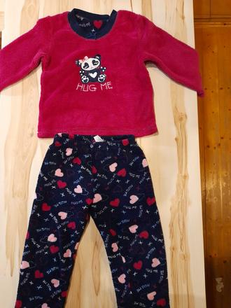 Chlpatkové pyžamko teplučké, 104