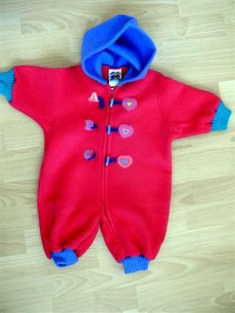 Fleesový overal v super stave - z uk, 68